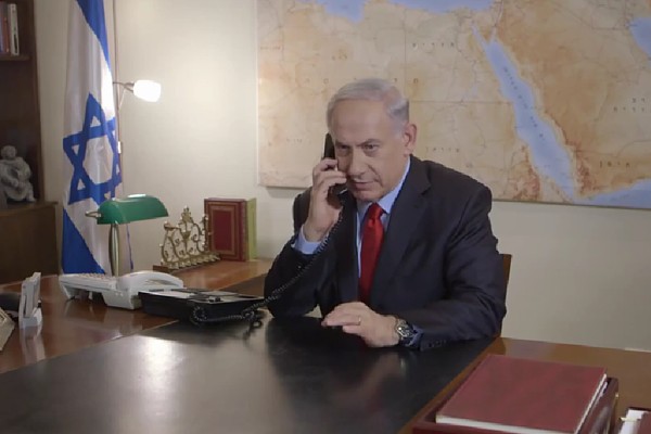 Premierminister Netanyahu telefoniert (Archiv)