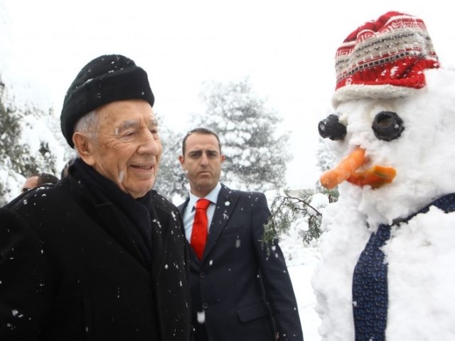 Shimon Peres zu seiner Zeit als Staatspräsident