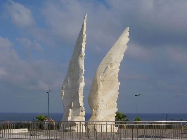 Das Denkmal für den Sieg der Roten Armee über Nazi-Deutschland in Netanya