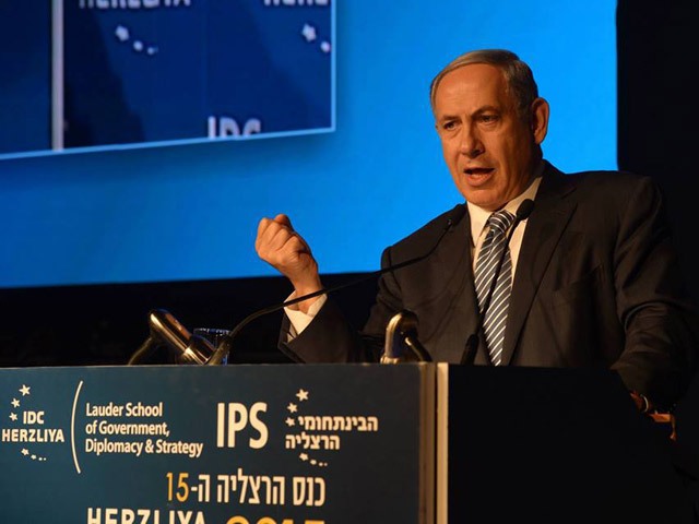 Ministerpräsident Netanyahu auf der Herzliya-Konferenz