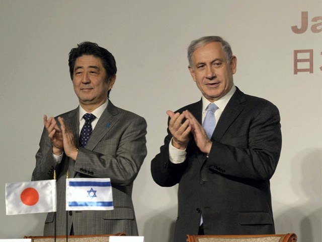 Die Ministerpräsidenten Abe und Netanyahu