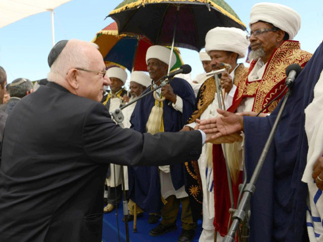 Präsident Rivlin bei der Gedenkzeremonie