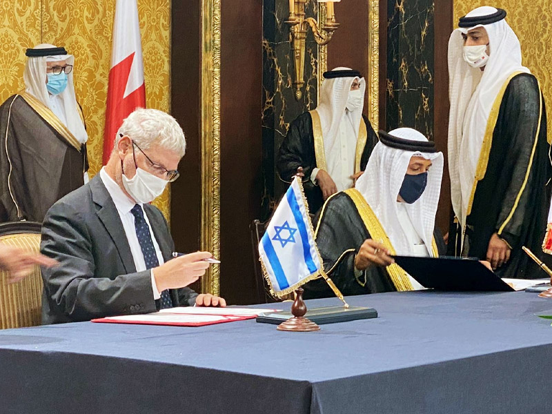 MFA Director-General Alon Ushpiz at the official signing ceremony