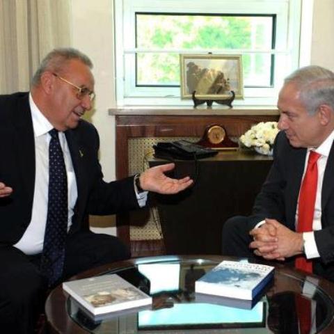 Romanian FM Marga meeting PM Netanyahu