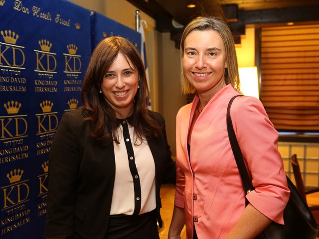 Deputy FM Tzipi Hotovely meets with EU High Representative Federica Mogherini