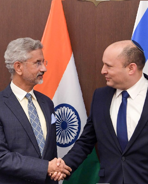 PM Bennett with Indian External Affairs Minister Dr. Subrahmanyam Jaishankar