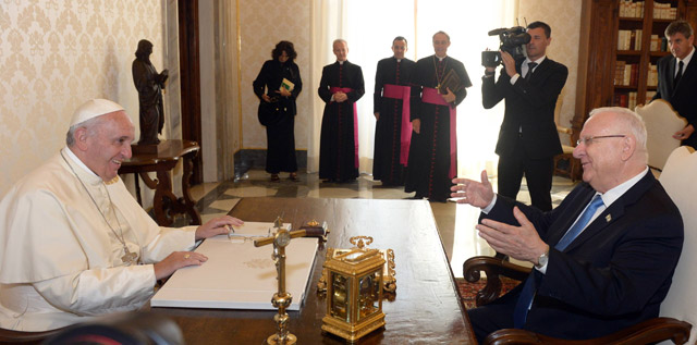 President Rivlin meets with Pope Francis