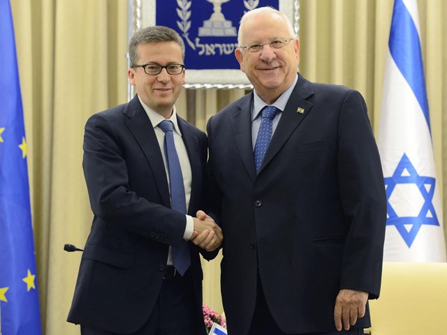 President Rivlin with EU Commissioner Moedas