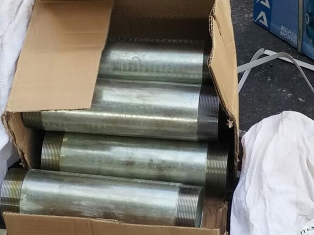 Part of the shipment intercepted at the Tarqumya Checkpoint en route to Gaza, May 26, 2016.