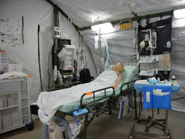 An IDF Medical Corps’ field hospital