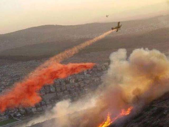 Fighting the fires in Israel