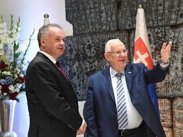 President Rivlin with President Kiska of Slovakia