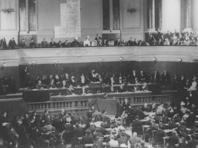 The 1st Zionist Congress that was held in Basel, Switzerland 120 years ago