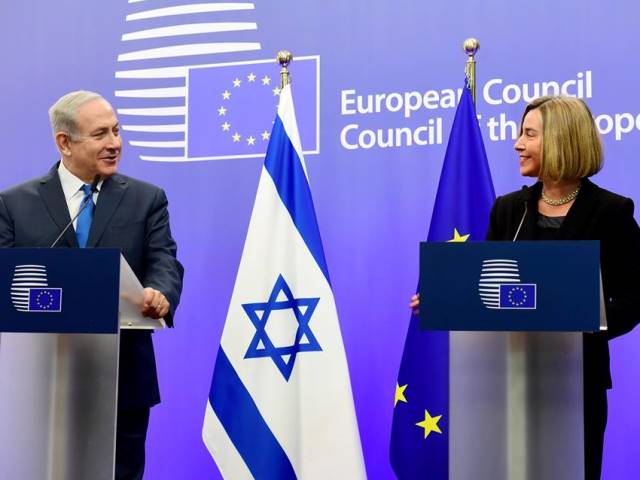 PM Netanyahu with HRVP Mogherini in Brussels