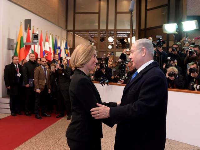 HRVP Federica Mogherini and PM Benjamin Netanyahu meet in Brussels