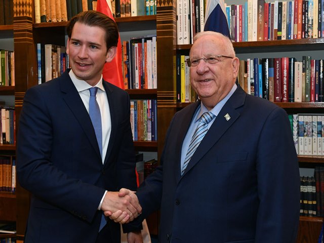 President Rivlin meets with Austrian Chancellor Kurz