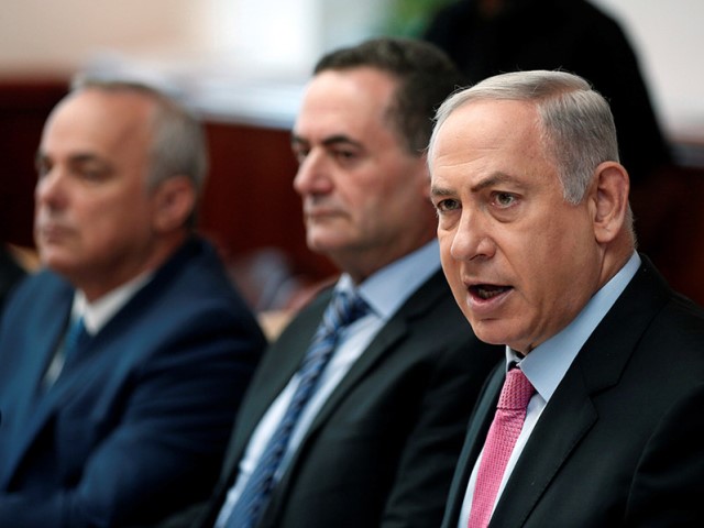 PM Netanyahu at weekly Cabinet meeting