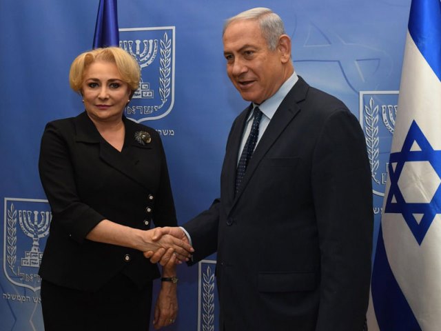 PM Netanyahu with Romanian PM Viorica Dancila