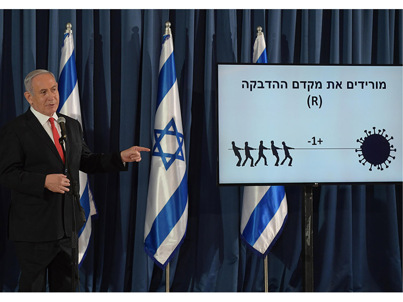 PM Netanyahu at the presentation of the national ‘Shield of Israel’ plan to defeat the coronavirus.