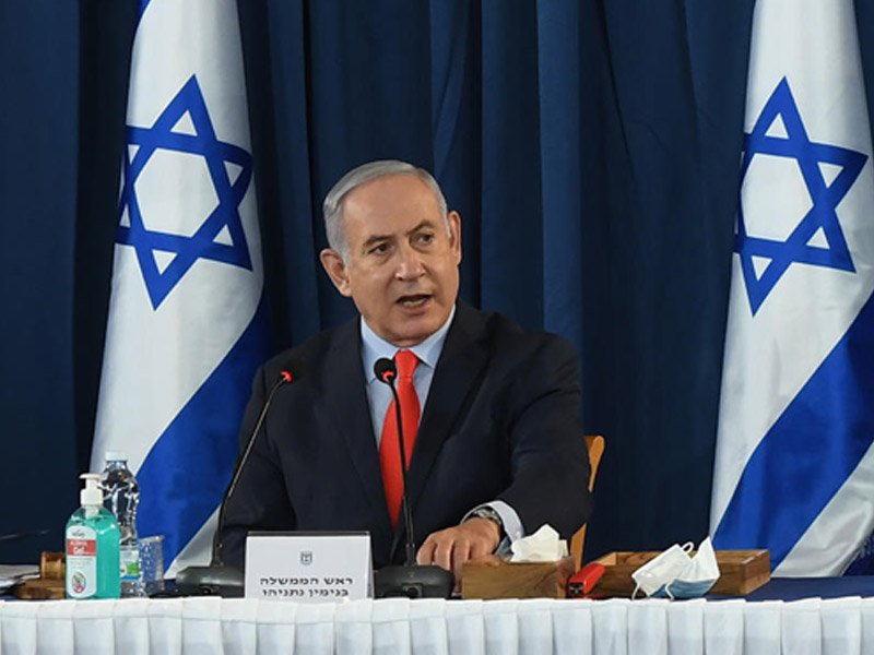 PM Netanyahu at the Cabinet meeting (archive)