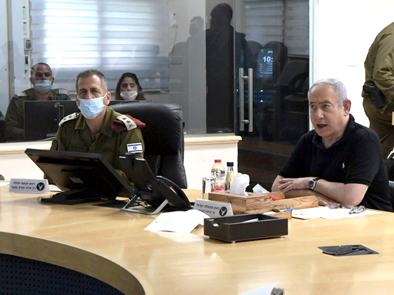 PM Netanyahu at IDF Northern Command HQ