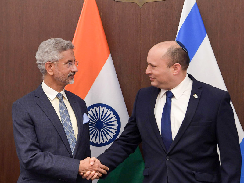 PM Bennett with Indian External Affairs Minister Dr. Subrahmanyam Jaishankar