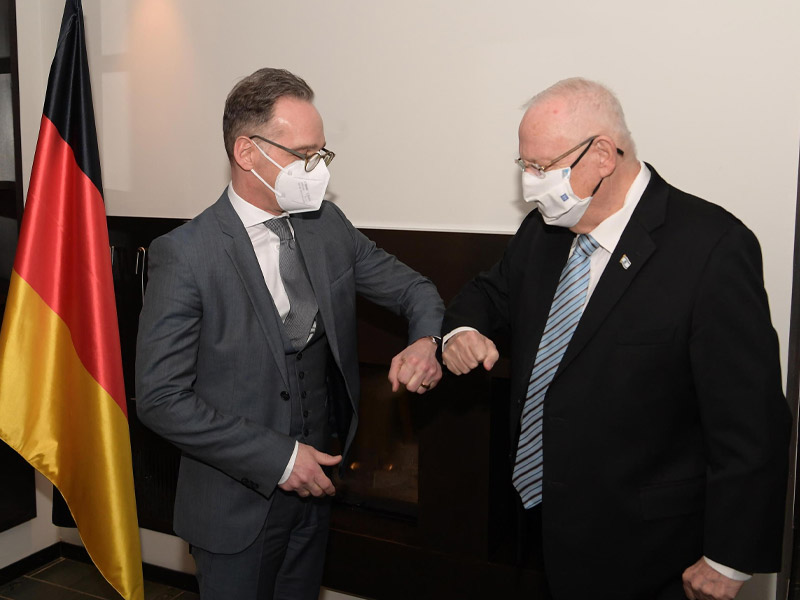 President Rivlin with German Foreign Minister Maas