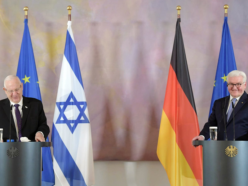 President Rivlin with German President Dr. Frank-Walter Steinmeier.