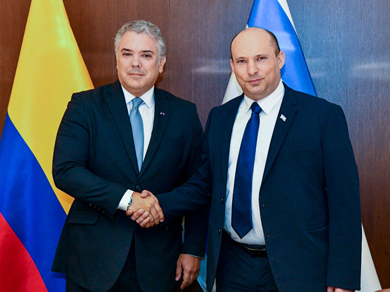 PM Bennett with Colombian President Ivan Duque