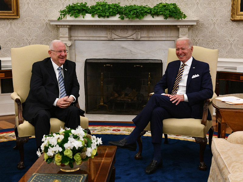 President Rivlin with US President Biden at the White House