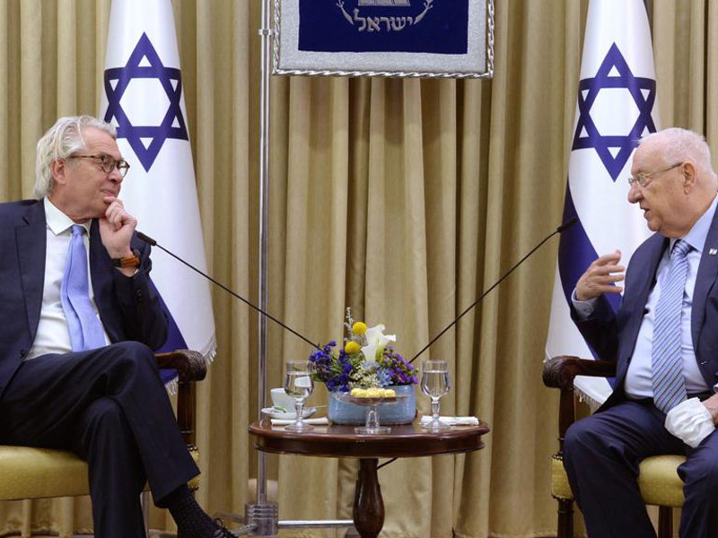 President Rivlin with new UN Special Coordinator for the Middle East Peace Process Tor Wennesland.