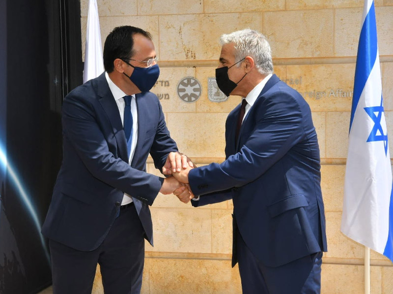 FM Lapid with Cypriot FM Christodoulides