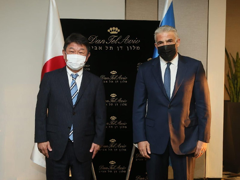 FM Lapid with Japanese FM Toshimitsu Motegi