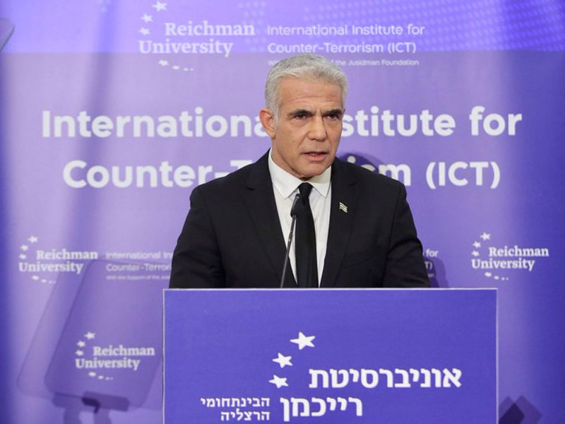 FM Lapid addressing the World Summit on Counter Terrorism