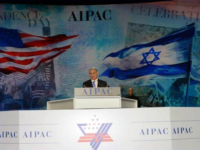 PM Netanyahu addressing the AIPAC Policy Conference