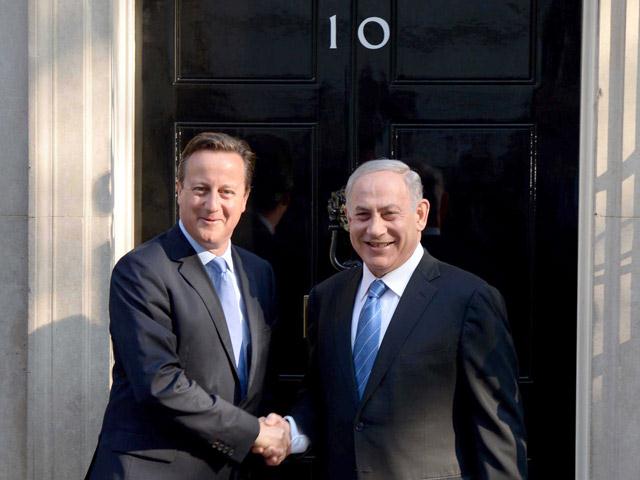 PM Netanyahu with British PM David Cameron at 10 Downing Street