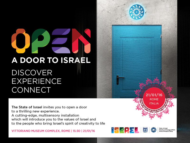 "Open a Door to Israel" to launch in Rome