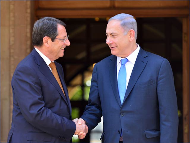 PM Netanyahu with Cyprus President Nicos Anastasiades in Nicosia, Cyprus