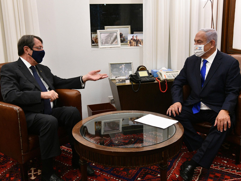 PM Netanyahu with Cyprus President Nicos Anastasiades