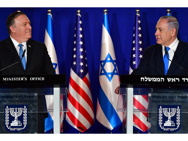 PM Netanyahu with US Secretary of State Mike Pompeo