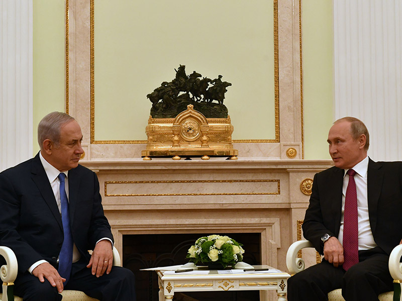 PM Netanyahu with Russian President Vladimir Putin in Moscow