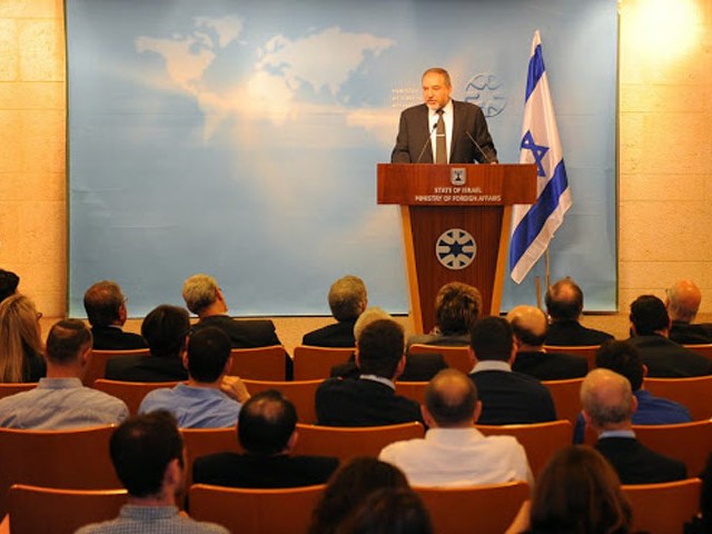 FM Liberman addresses Israeli ambassadors to Euro-Asia