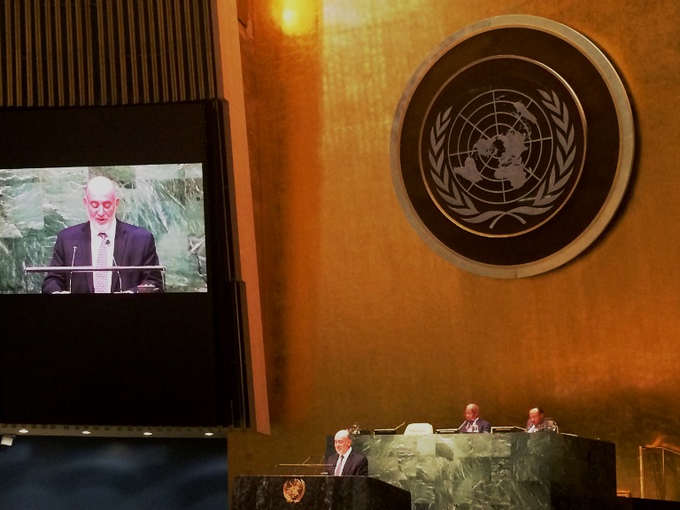 Amb. Prosor addresses UNGA's meeing marking 70 years since the end of WWII