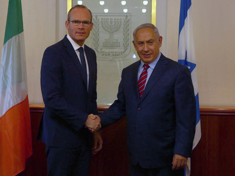 PM Netanyahu meets with Irish FM Coveney