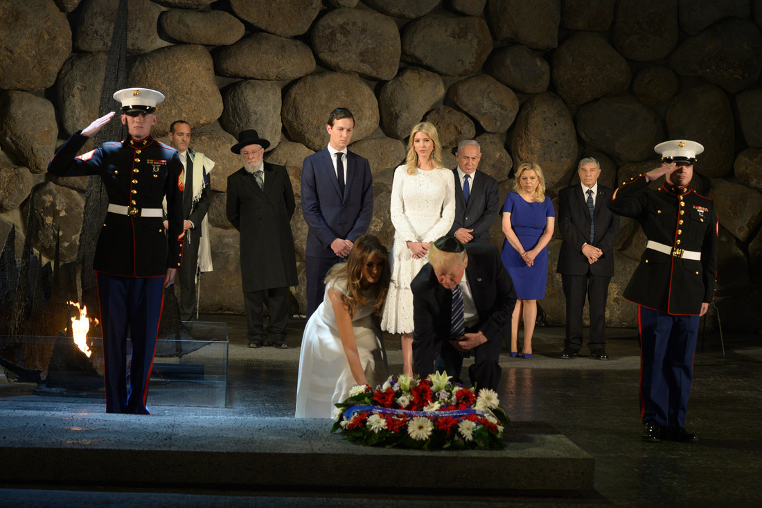 First Lady, Melania Trump lay a wreath at Yad Vashem