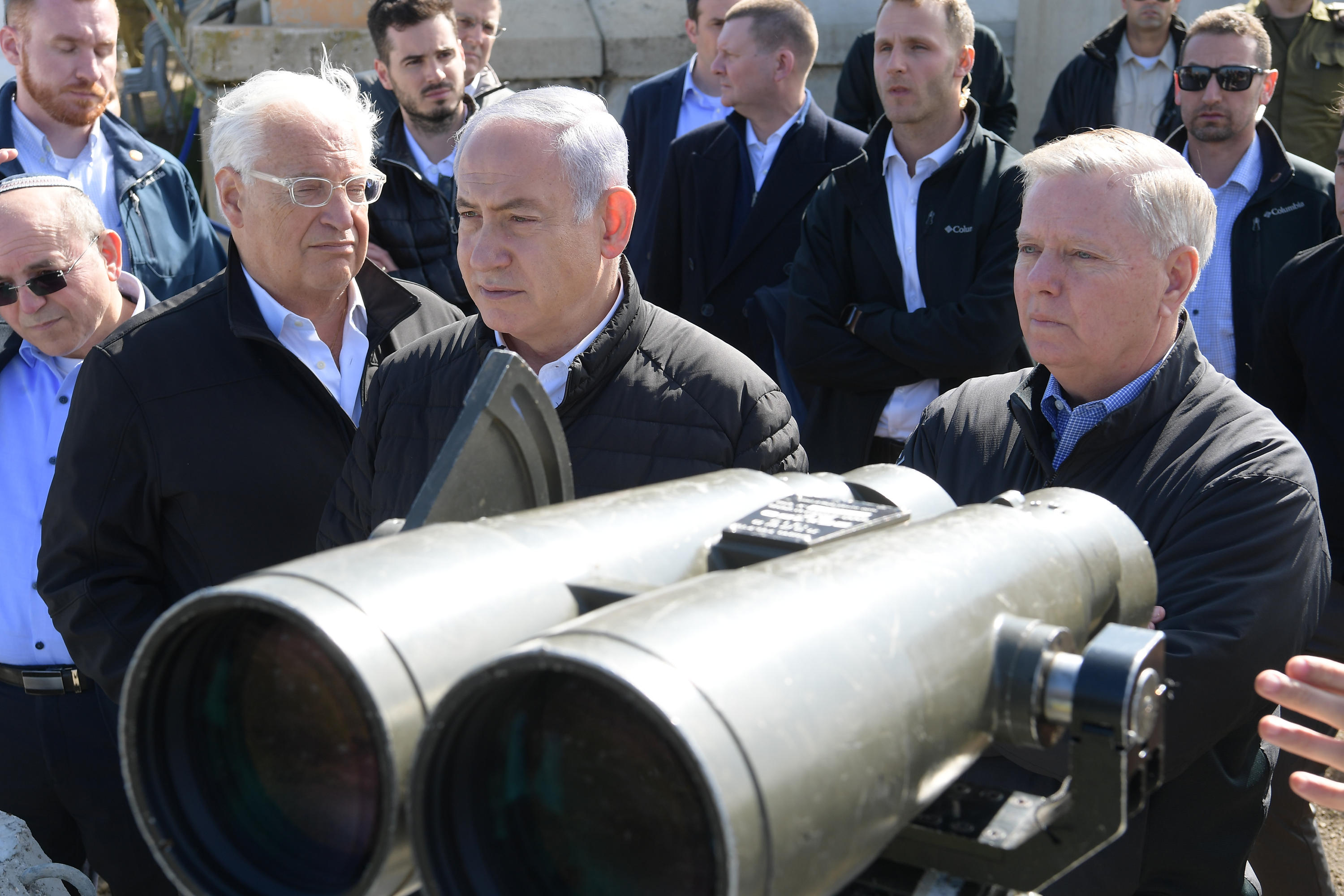 PM Netanyahu and Sen. Graham Tour the Golan Heights