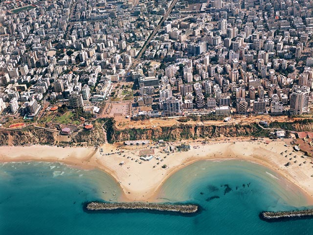 The city of Netanya on Israel's Mediterranean coast