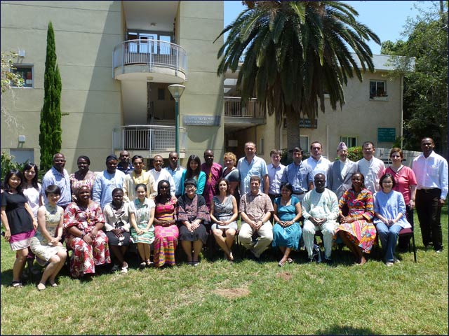 The Green Economy course participants at the Weitz Center for Development Studies