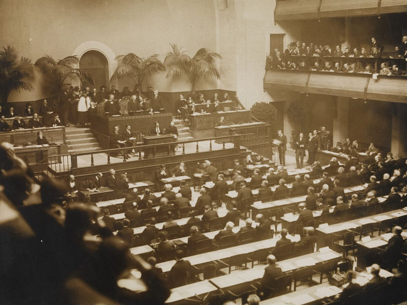 The official opening of the League of Nations, 15 November 1920