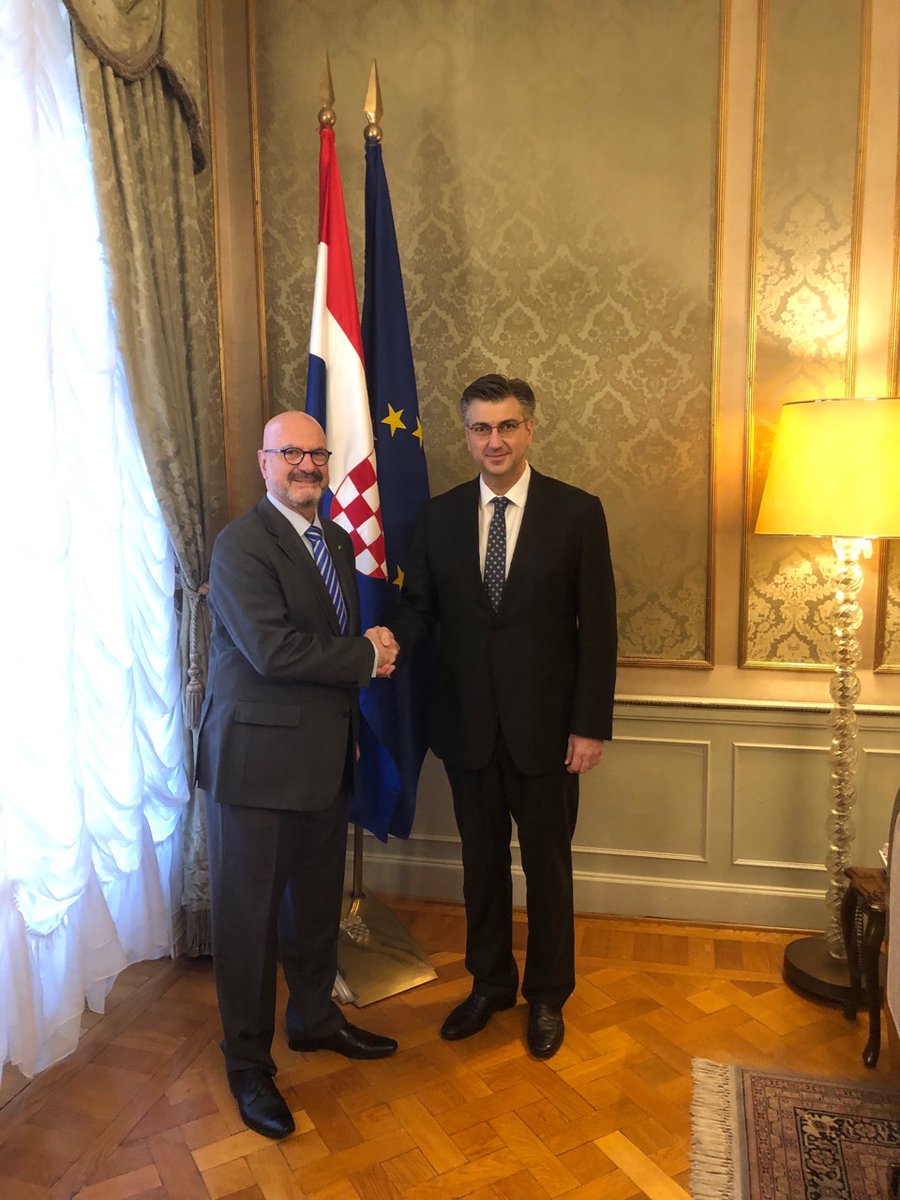 PM Plenkovic and Ambassador Mor